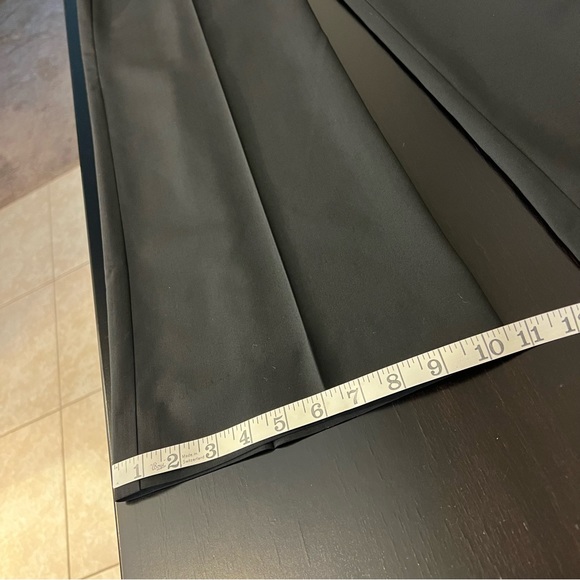 Theory Emery women’s Black Wide Leg Pants wool blend size 10 career pants - Picture 12 of 14